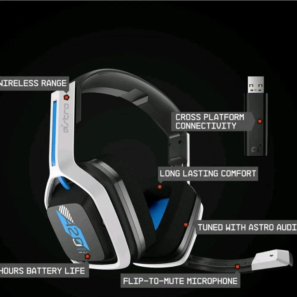 Astro A20 Bluetooth Wireless Gaming Headset for‎ Playstation 4/5